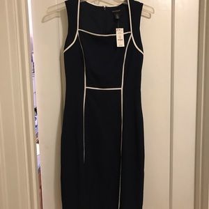 WHBM navy dress brand new